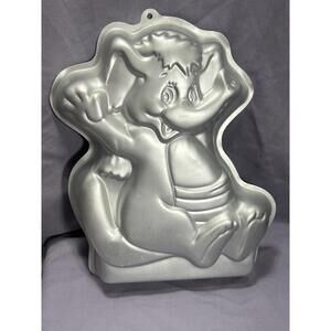 Wilton Cake Pan Eleroo Elephant 1985 Vintage Baking Aluminum Shaped Molded Cakes